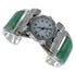 Southwest Authentic Sterling Silver Turquoise Cuff Watch CX48629