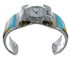 Multicolor Inlay Sterling Silver Southwestern Cuff Watch CX48652
