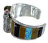 Sterling Silver Southwestern Multicolor Inlay Cuff Watch CX48649