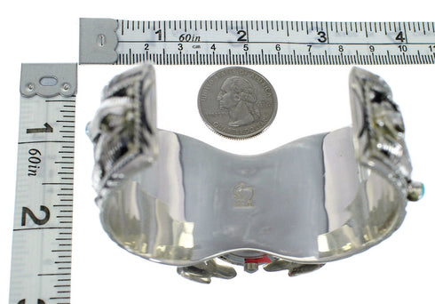 Sterling Silver Southwest Jewelry Turquoise Eagle Cuff Watch CX48223