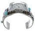 Southwest Eagle Turquoise Authentic Sterling Silver Cuff Watch CX48238