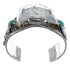 Southwest Sterling Silver Horse Turquoise Cuff Watch CX48656