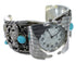 Southwest Turquoise Sterling Silver Horse Cuff Watch CX48661