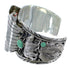 Southwest Bear Turquoise Sterling Silver Cuff Watch CX48707
