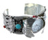 Sterling Silver Southwest Turquoise And Coral Bear Cuff Watch CX48742