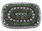 Sterling Silver Southwest Turquoise Needlepoint Belt Buckle EX48767
