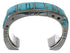Southwest Genuine Sterling Silver Turquoise Cuff Bracelet CX48943