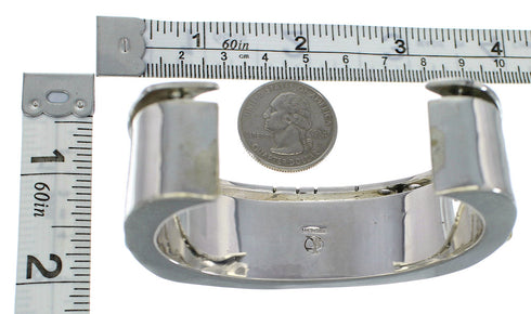 Multicolor Authentic Sterling Silver Southwest Cuff Bracelet CX48952