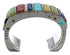 Authentic Sterling Silver Multicolor Southwest Cuff Bracelet CX48957