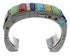 Authentic Sterling Silver Southwest Multicolor Cuff Bracelet CX48960