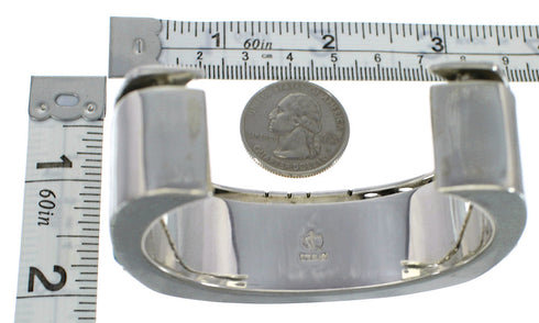 Authentic Sterling Silver Southwest Multicolor Cuff Bracelet CX48960