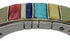 Southwest Authentic Sterling Silver Multicolor Cuff Bracelet CX48964
