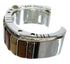 Southwest Multicolor Genuine Sterling Silver Cuff Bracelet CX48973