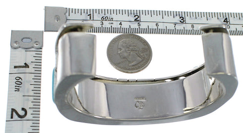 Southwest Multicolor Genuine Sterling Silver Cuff Bracelet CX48973