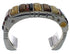 Genuine Sterling Silver Southwest Multicolor Cuff Bracelet CX48975