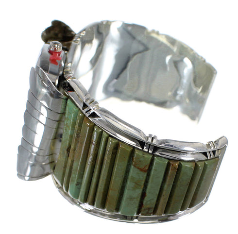 Southwest Turquoise Genuine Sterling Silver Cuff Watch CX48835