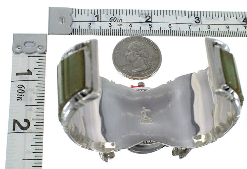 Southwest Turquoise Genuine Sterling Silver Cuff Watch CX48835