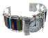 Southwest Genuine Sterling Silver Multicolor Cuff Watch CX48845