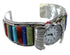 Southwest Multicolor Genuine Sterling Silver Cuff Watch CX48847