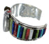 Southwest Multicolor Genuine Sterling Silver Cuff Watch CX48847
