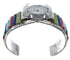 Southwest Multicolor Genuine Sterling Silver Cuff Watch CX48847