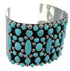 Southwestern Turquoise Authentic Sterling Silver Cuff Bracelet CX49038