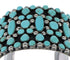 Southwestern Turquoise Authentic Sterling Silver Cuff Bracelet CX49038