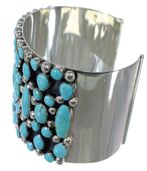 Authentic Sterling Silver Southwestern Turquoise Cuff Bracelet CX49039
