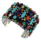 Multicolor Sterling Silver Southwestern Cuff Bracelet CX49047