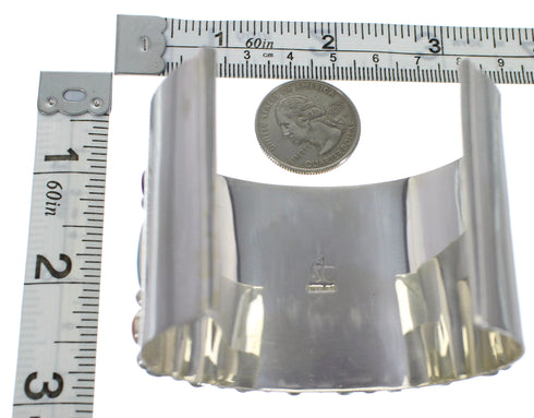 Multicolor Sterling Silver Southwestern Cuff Bracelet CX49047
