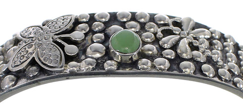 Turquoise Silver Butterfly Dragonfly Southwest Cuff Bracelet CX49476