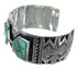 Southwest Sterling Silver Turquoise Inlay Cuff Bracelet CX49136