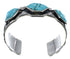 Turquoise Inlay Southwest Sterling Silver Cuff Bracelet CX49143