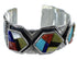 Multicolor Southwest Genuine Sterling Silver Cuff Bracelet CX49153