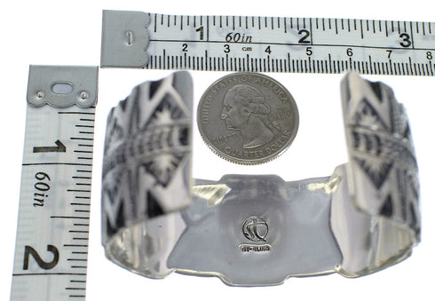 Multicolor Southwest Genuine Sterling Silver Cuff Bracelet CX49153