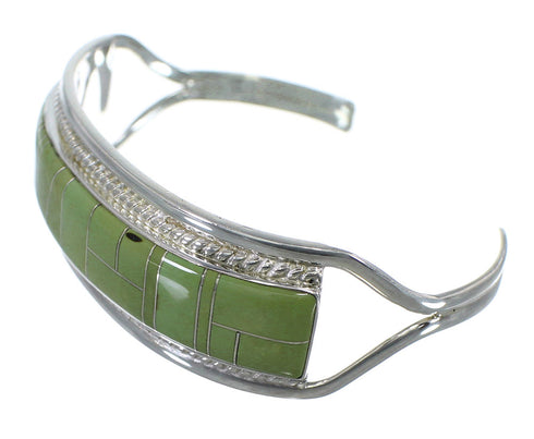 Genuine Sterling Silver Turquoise Southwest Cuff Bracelet CX49173