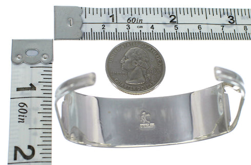Genuine Sterling Silver Turquoise Southwest Cuff Bracelet CX49173