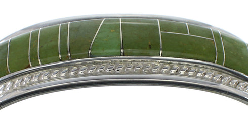 Genuine Sterling Silver Southwest Turquoise Cuff Bracelet CX49174
