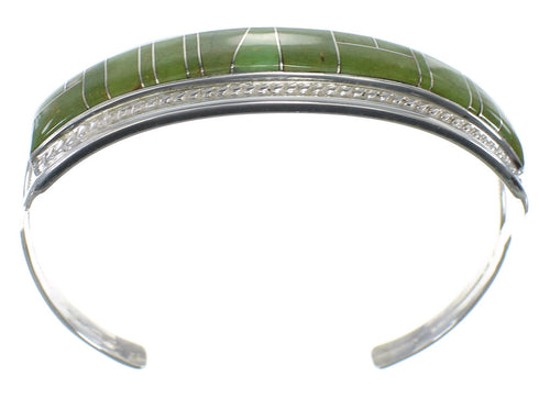 Genuine Sterling Silver Southwest Turquoise Cuff Bracelet CX49174