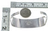 Genuine Sterling Silver Southwest Turquoise Cuff Bracelet CX49174