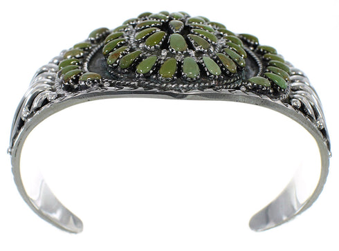 Genuine Sterling Silver Turquoise Southwest Cuff Bracelet CX49385