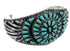 Genuine Sterling Silver Southwest Turquoise Cuff Bracelet CX49386