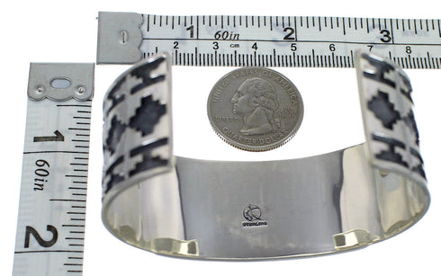 Turquoise Southwest Sterling Silver Sturdy Cuff Bracelet CX49269