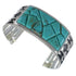 Sterling Silver Turquoise Well-Built Southwest Cuff Bracelet CX49274