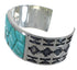 Sterling Silver Turquoise Well-Built Southwest Cuff Bracelet CX49274