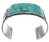 Sterling Silver Turquoise Well-Built Southwest Cuff Bracelet CX49274