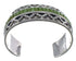 Turquoise Inlay Southwest Sterling Silver Heavy Cuff Bracelet CX49289