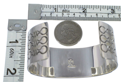 Southwest Genuine Sterling Silver Turquoise Cuff Bracelet CX49435