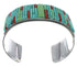 Genuine Silver Turquoise Coral Southwest Cuff Bracelet CX49438