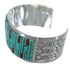 Sterling Silver Turquoise And Coral Southwest Cuff Bracelet CX49439